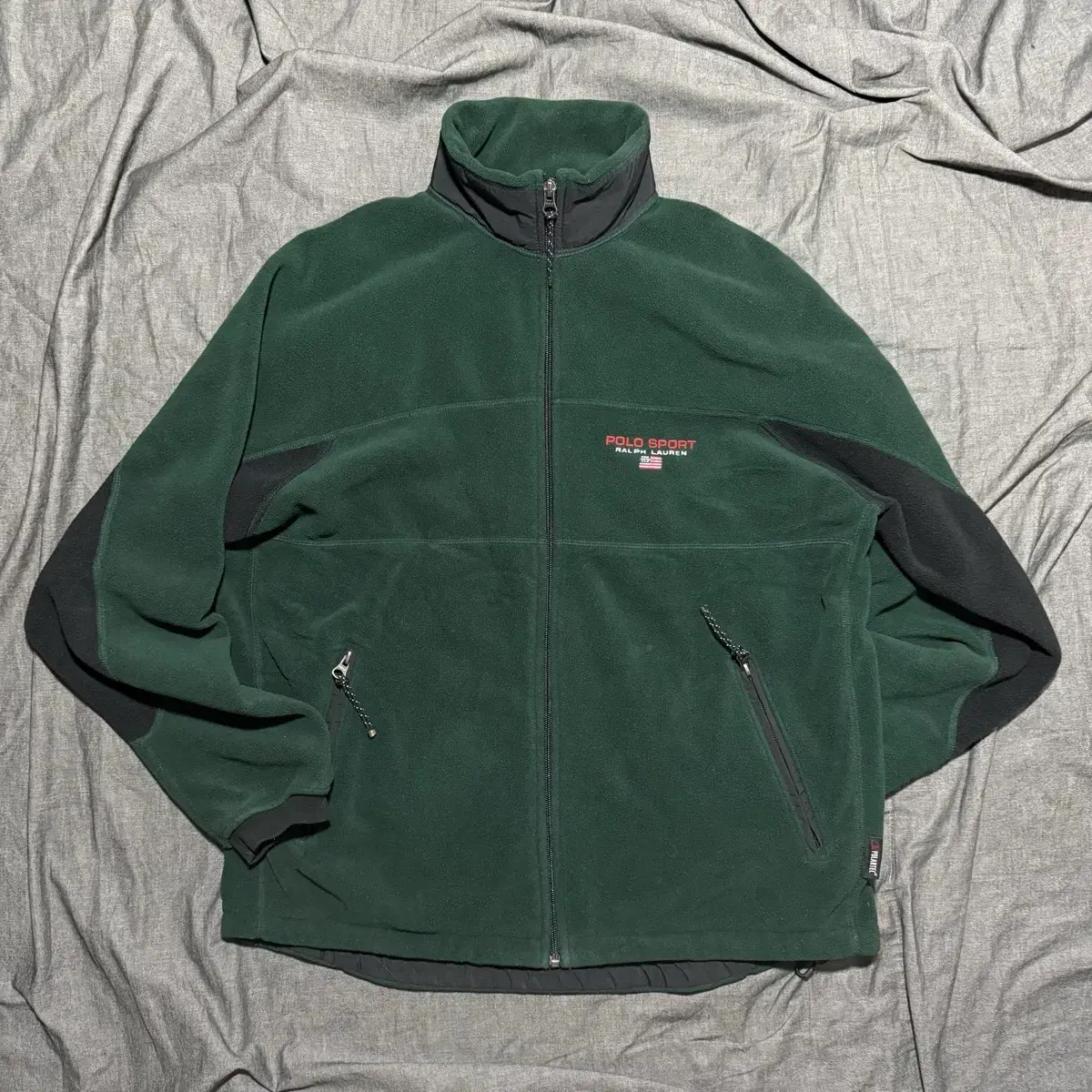 Polo RL Sports Fleece Zip Up Jacket Sz M